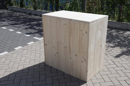 Balie “Roma Basic” van nieuw steigerhout – Steigerhouten bar – Toog van hout – 100cm