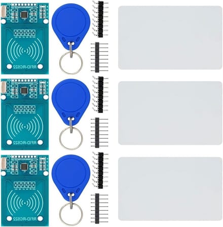 3-delige RFID Kit met Mifare RC522 Sensor Module, S50 Blank Kaarten en Sleutelhangers voor Arduino en Raspberry Pi