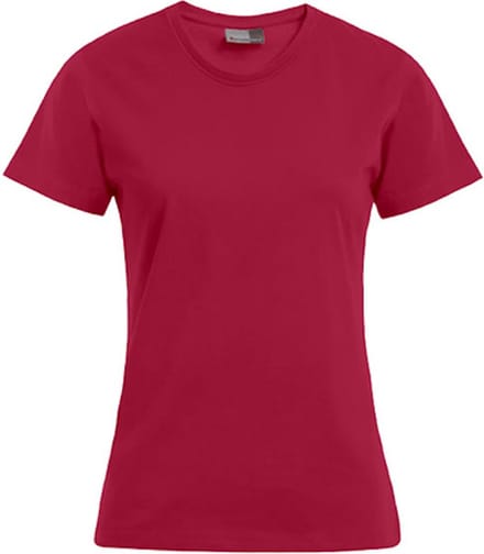 Promodoro Women´s Premium-T E3005 - Cherry Berry - S