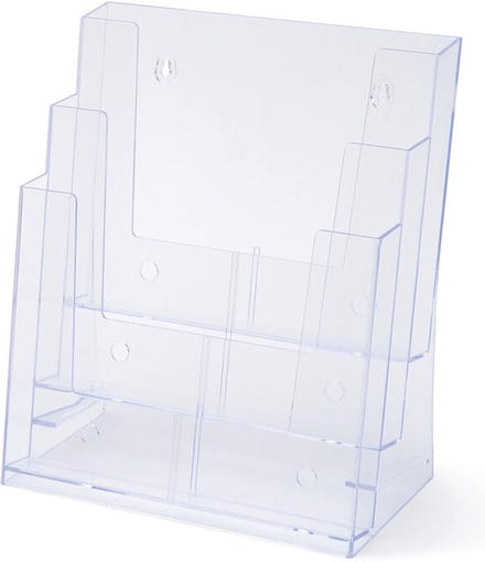 Scritto® Folderhouder Counter/Wandmontage 3x A4 Portrait - 3DA4P