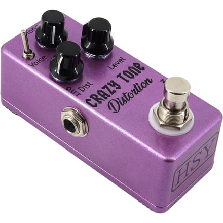 Gitaar Distortion Pedaal Elektrische Gitaar Effectenpedaal True Bypass Zinklegering Behuizing DC 9V 6.35mm paars