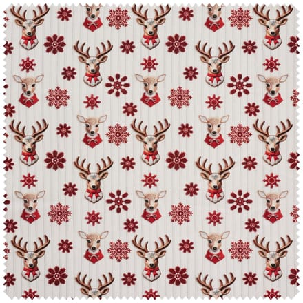 Katoenen stof "Nordic Reindeer"