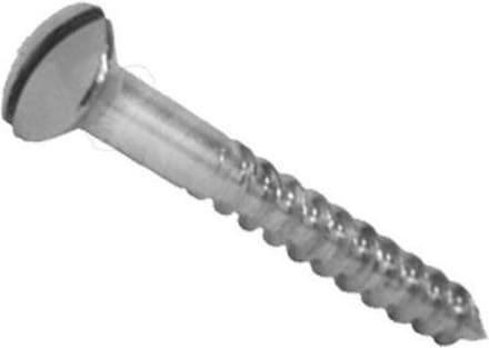 Homefix Houtschroef Nikkel - Lenskop - 4,0 x 50 mm - 12 stuks