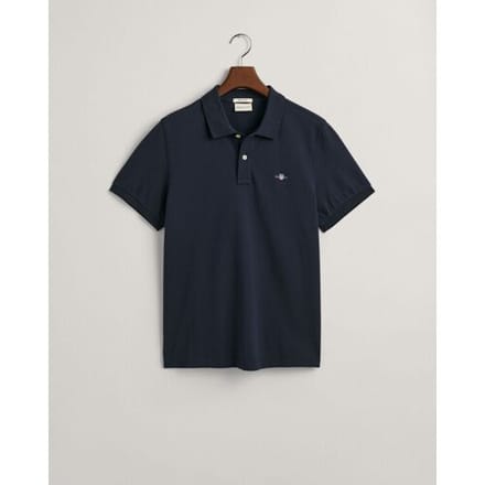 Gant Shield Piqué Poloshirt Donkerblauw (navy) - Maat 3XL - Heren