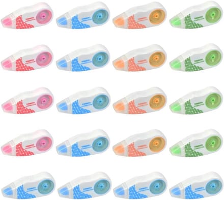 20x Mini Correctietape Set - Compact & Handig voor School en Kantoor