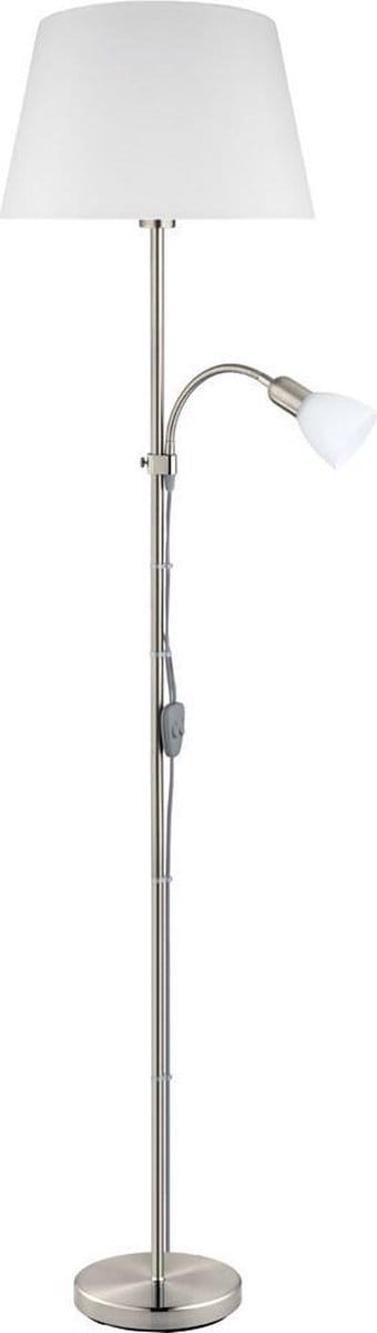 EGLO Conesa Vloerlamp - E27/E14 - 170 cm - Grijs/Wit