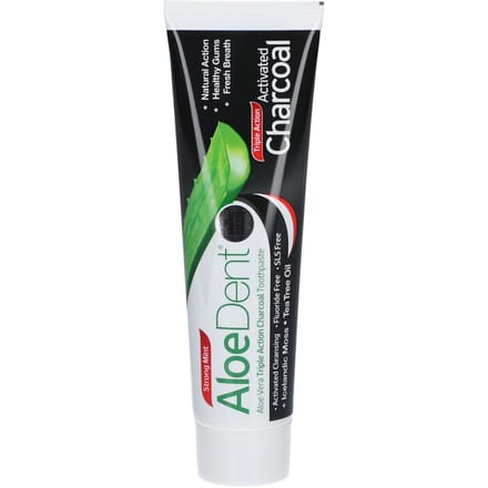 Aloe Dent Houtskooltandpasta (100 ml)