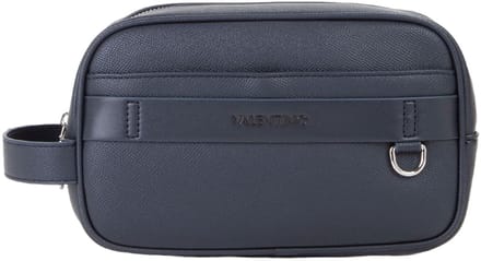 VALENTINO toilettas Landon Soft Cosmetic Case Blu donkerblauw