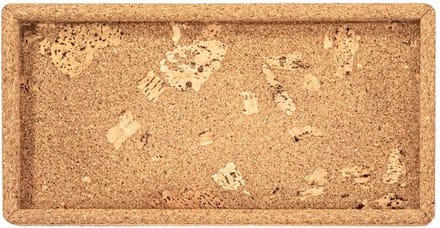 Dienblad QUERCO kurk rechthoekig 28x14.5x1.5 cm - rock - SET/2