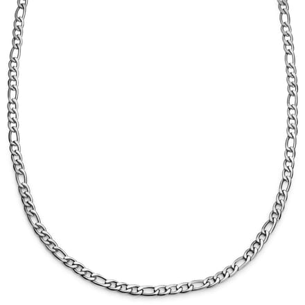 Essentials | 6 mm Zilverkleurige Ketting met Figaro Schakels