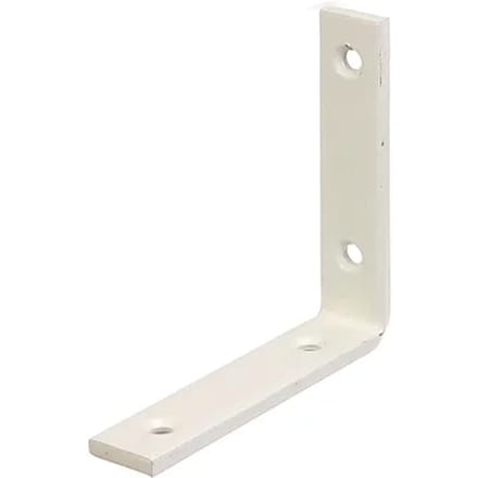 Alberts Verbindingshoek - Wit Geplastificeerd Staal - 100x100x20mm