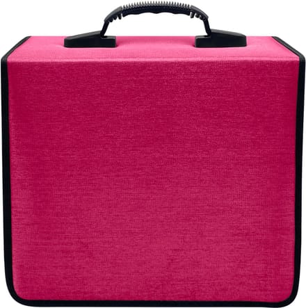Purepeak CD Hoes Opbergmap - DVD Hoesjes Case - Opslag voor 400 CD's - Auto Map - Rood