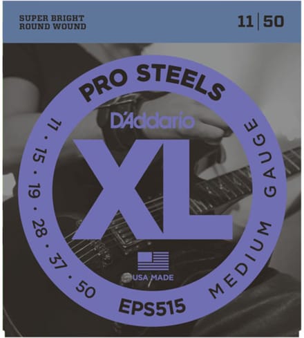 D'Addario EPS515 ProSteels Elektrische Gitaarsnaren (11-50) Medium