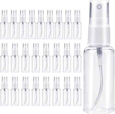 25 Stuks 50ml Sprayflessen - Kleine Plastic Atomizers voor Parfum, Alcohol en Cosmetica Reizen