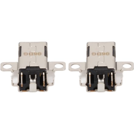 2 stuks DC-poortaansluiting Vervanging Metaal Vervangbaar Onderdeel voor Lenovo IdeaPad voor 310‑15ISK voor white