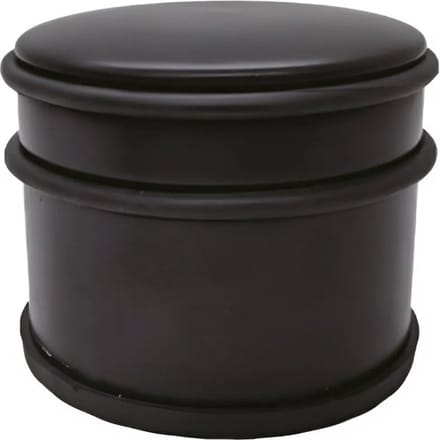 Benson Deurstopper - zwart-mat - D9 cm - 1,1 kg