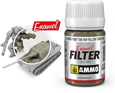 AMMO by Mig Jimenez Modelbouwdecoratie - MIG 1507 Tan For Yellow Green Effecten potje