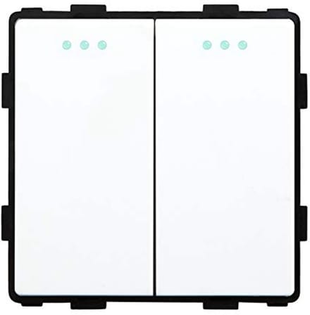 2 Versnellingen 1-Weg Doe-Het-Zelf Knopschakelaar Lichtschakelaar 86 x 86 mm Wit