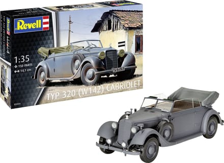 Revell Modelbouwpakket Militaire voertuigen - 03354 Mercedes-Benz Typ 320 W142 Cabriolet - Auto Plastic - 1:35 - Modelbouw