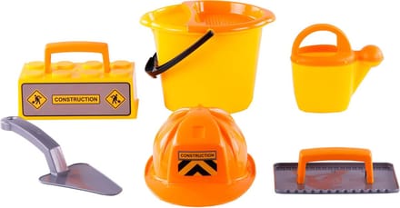 Cavallino Toys Cavallino Masonry Bucket Set with Tools and Helmet