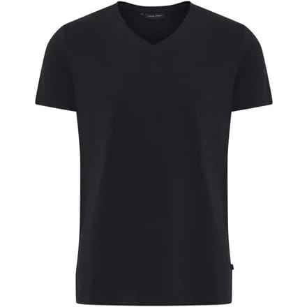 Mann CASUAL FRIDAY V-Hals T-shirt Einfarbig Kurzarm Hemd Baumwolle Stretch Basic LINCOLN