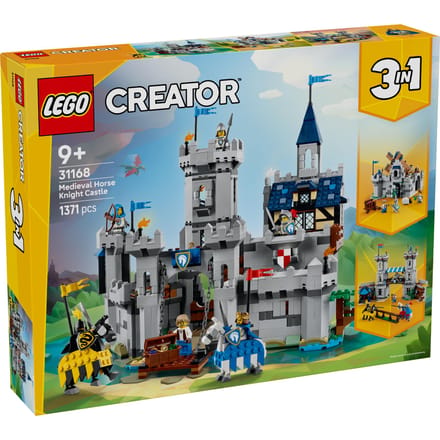 LEGO 31168 Creator 3in1 Middeleeuws Kasteel met Ridders te Paard Bouwsets