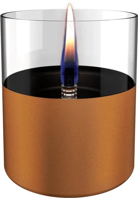 Tenderflame giftbox tafelhaard Lilly goud D 10 H 10,5 cm