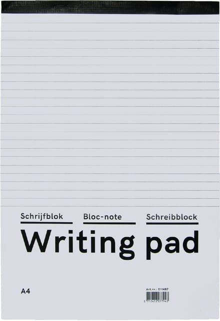 Schrijfblok qbasic a4 lijn 160blz 60gr | 10 stuks