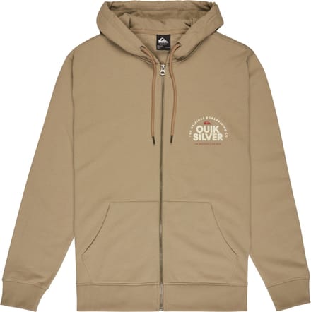 Quiksilver Zip Hoodie, Mannen, Beige, Sweatshirt, maat: L