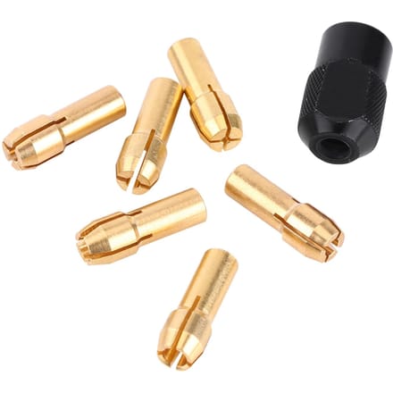 6 stuks Spantanghulzen Grijpcapaciteit Bereik 1 mm-3,2 mm met M8*0,75 Dop Past op Roterende Gereedschappen