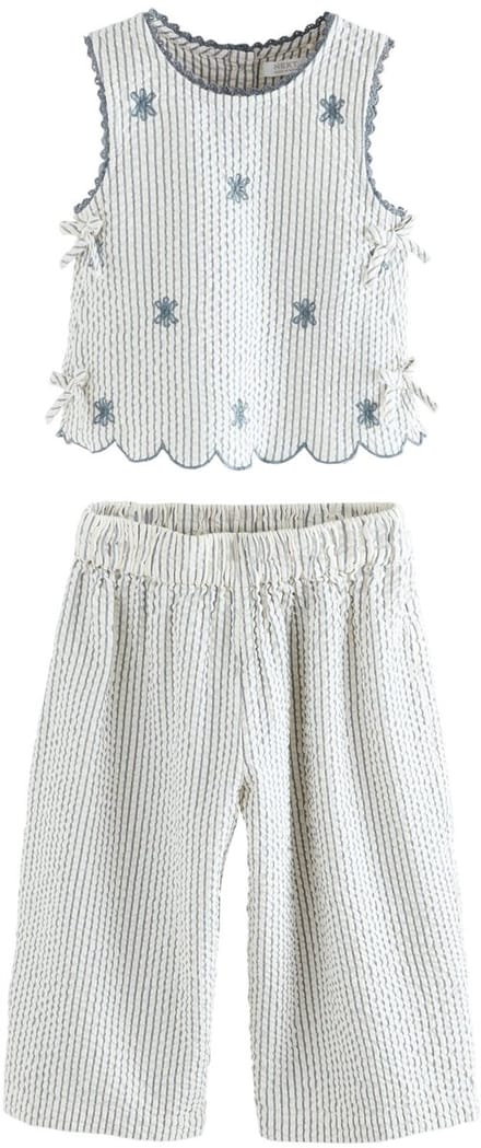 Next - Meisjes - Set van blouse en broek - Blauw