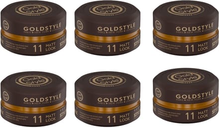 Gold Style Matt Look Styling Wax - Haar Wax Mannen - 6 Stuks 900ML