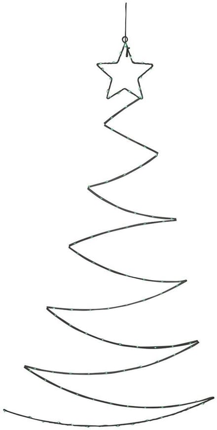Svenska Living LED kerstboom wanddecoratie groen 100x60cm USB.