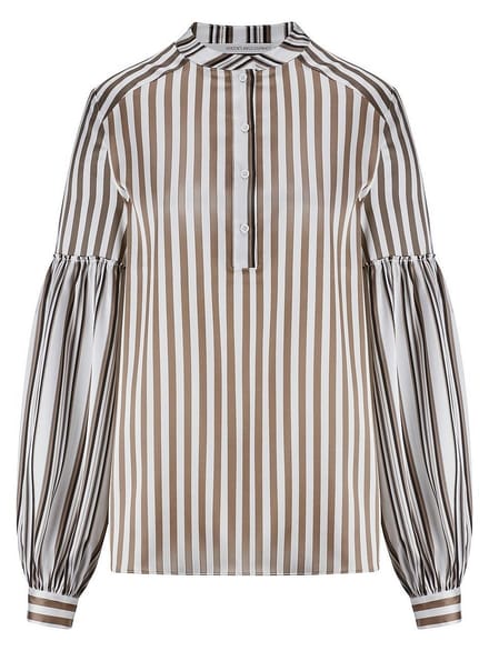 Lange slip-on blouse Van HERZEN´S ANGELEGENHEIT wit
