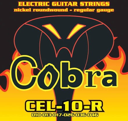 Snarenset elektrische gitaar - Cobra CEL-10-R - Nickel Roundwound - Regular - .010-.046