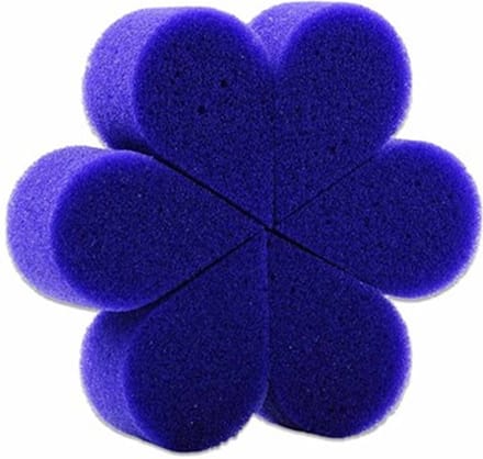 Schmink sponsjes - 6x - blauw - make-up sponsjes - schminksponzen