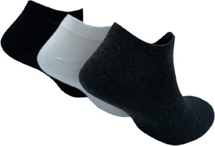 The Sockmaker sokken heren 40-46 - 3-pack Bamboo - duurzaam - Trainers - Black White Charcoal