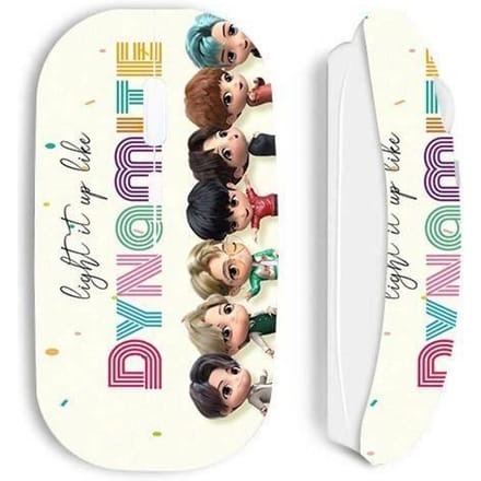 Souris sans fil - Maniacase - Kpop BTS - Blanc - Ergonomique - DYNAMITE