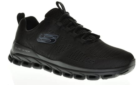 Skechers Herensneaker Zwart Veter maat 41