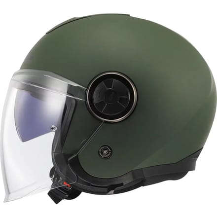 LS2 OF620 Classy Solid Mat Legergroen Jethelm - Helm