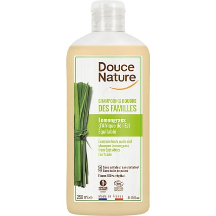 Douce Nature Douchegel & shampoo familie lemongrass bio 250 Milliliter