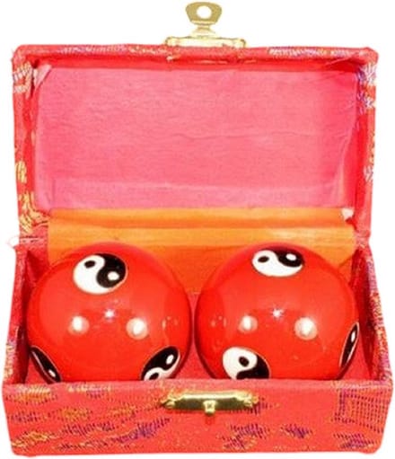 Inuk - Meridiaan Kogels - Rood Yin Yang - Massage Kogels met geluid
