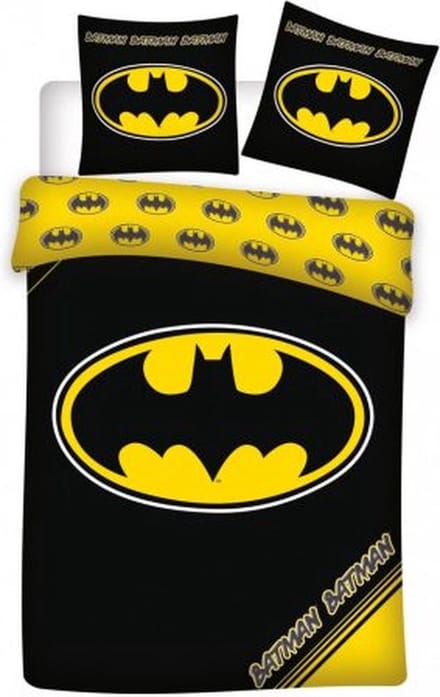 Batman dekbedovertrek Logo 140 x 200 cm - 70 x 90 cm - katoen