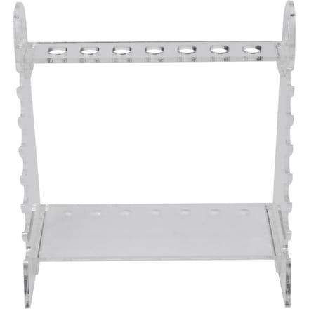 Support de pipette trapézoïdal en verre organique, trou de 1,5 cm de diamètre, support de pipettes gray