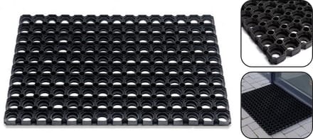 PD® Deurmat - Deurmat buiten - Deurmatten voor buiten - Rubberring - 40 x 60 cm