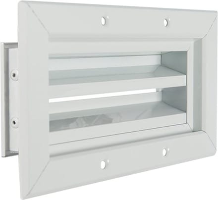 Nedco BV Aluminium gevelrooster 170 x 170mm aluminium wit