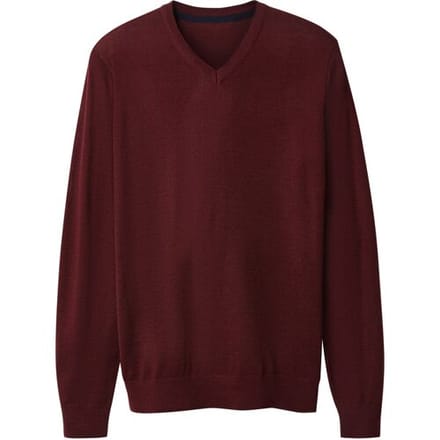 esmara Men Heren trui met merinowol (Bordeaux, S)