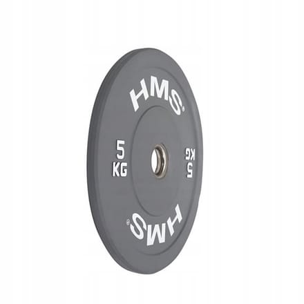 HMS CBR05 Olympische Bumperschijf 5kg - Rubber Gecoat Grijs