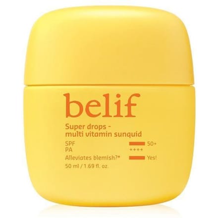 [belif] Super Drops Multi Vitamin Sunquid SPF 50+ PA++++ 50 ml yellow
