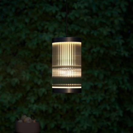 Nordlux Buiten hanglamp Coupar, Ø 13 cm, zwart